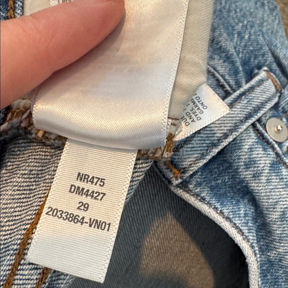 Madewell Wide Leg Classic Blue Women's Jeans - Picture 13 of 14